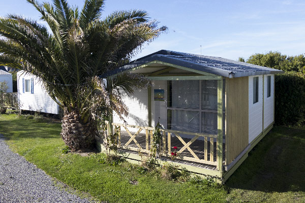 camping location chalet 5 personnes trevou treguignec exterieur